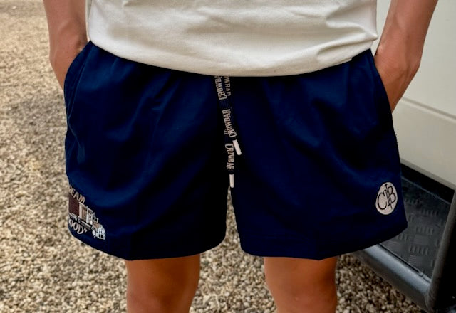 Andy (Mens) Drill Short - Road Train "Proper Good" (French-Navy)