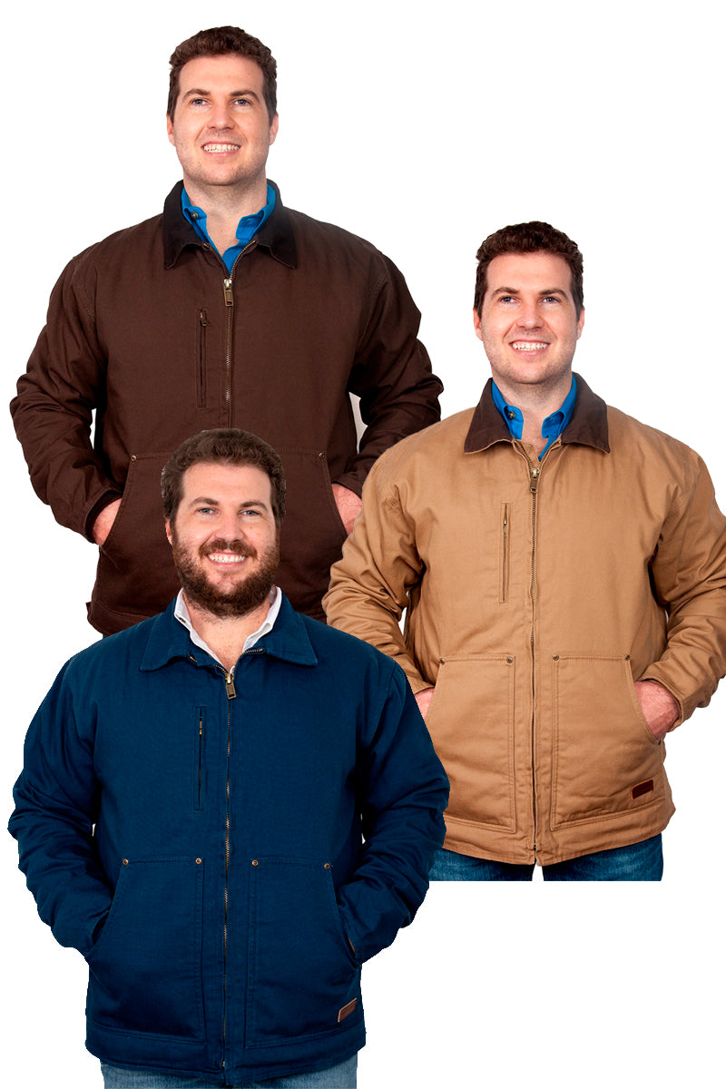 Just Country (Mens) Diamantina Jacket (Chocolate)