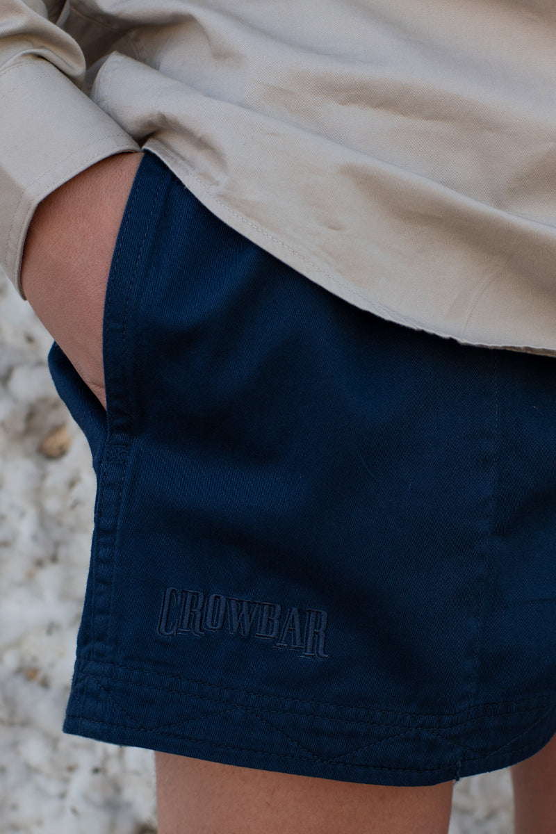 Andy (Mens) Drill Short (Navy) - 5% Off - Chainsaw Mates Rates