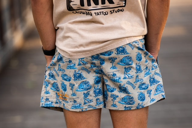 Pauly - Mens Australian Cotton - Happy Days Beige | True Blue short