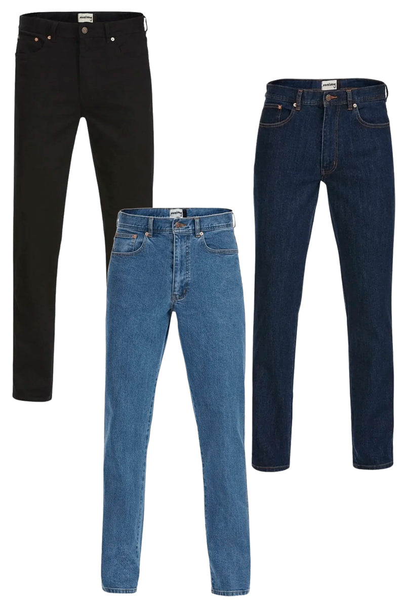 Mustang (Mens) Y43246 - Regular Fit Stretch Jeans (Black) - 5% Off - Chainsaw Mates Rates