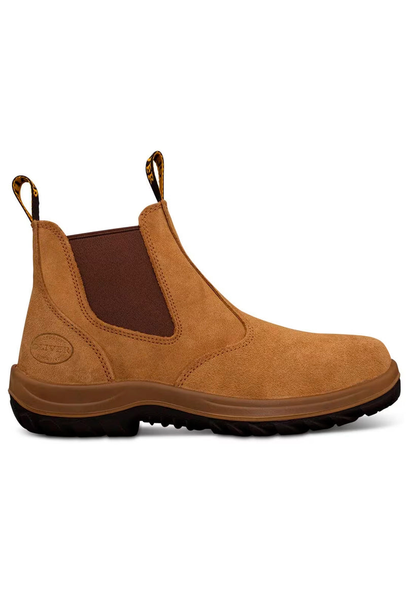Oliver - 34624 - Pull on Elastic Sided Work Boot (Wheat)