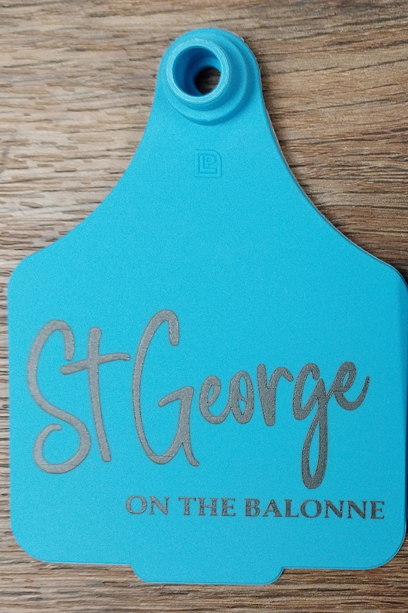 Tourist Cattle Tag (Blue | St George on the Balonne - 4487) - St George