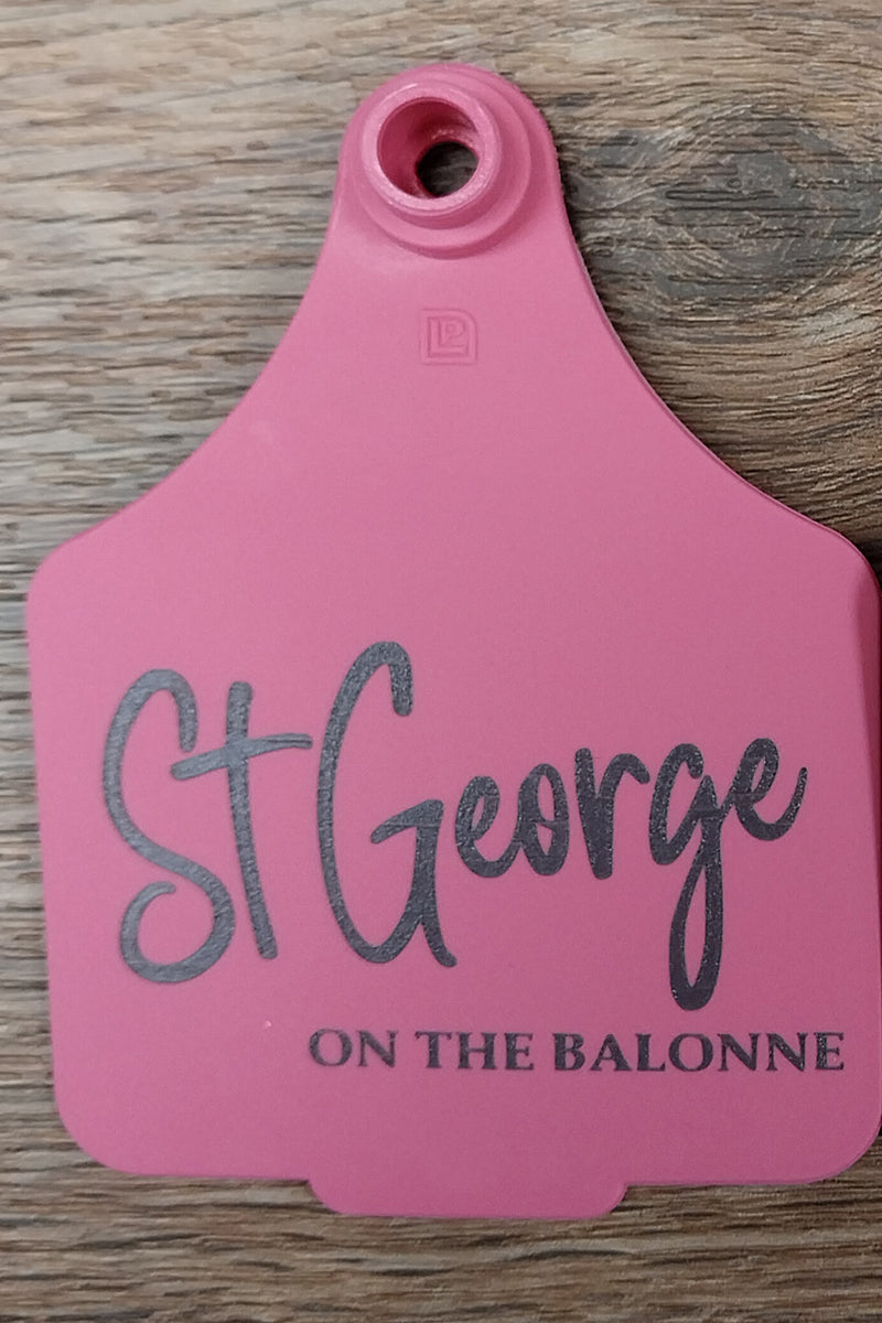 Tourist Cattle Tag (Pink | St George on the Balonne - 4487) - St George