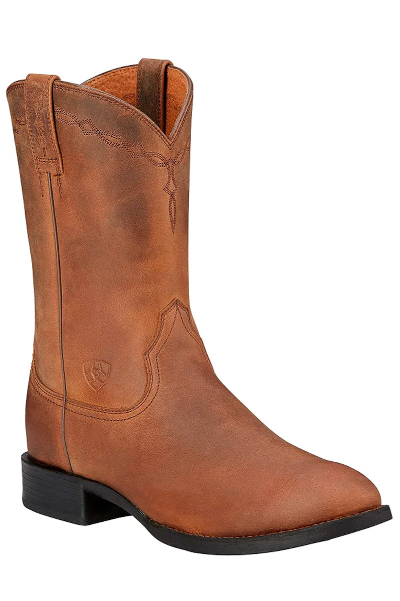 Ariat (Mens) Heritage Roper (Distressed Brown) - 5% Off - Chainsaw Mates Rates