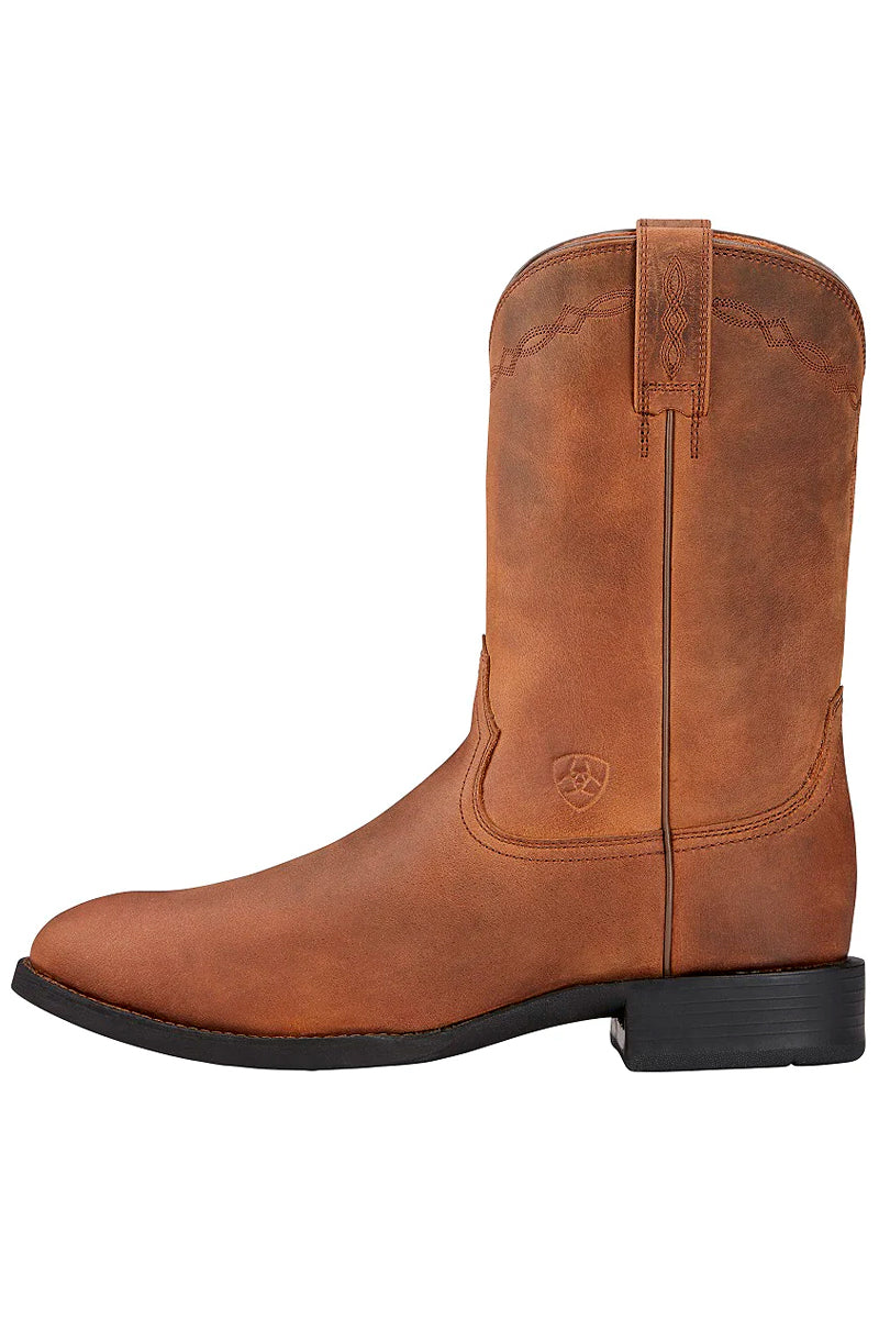Ariat Men's Heritage Roper Distressed Brown Cowboy Western Boots 10002284 Size 8 Ariat Men's Heritage Roper Distressed Brown Cowboy Western Boots 10002284 Size 8