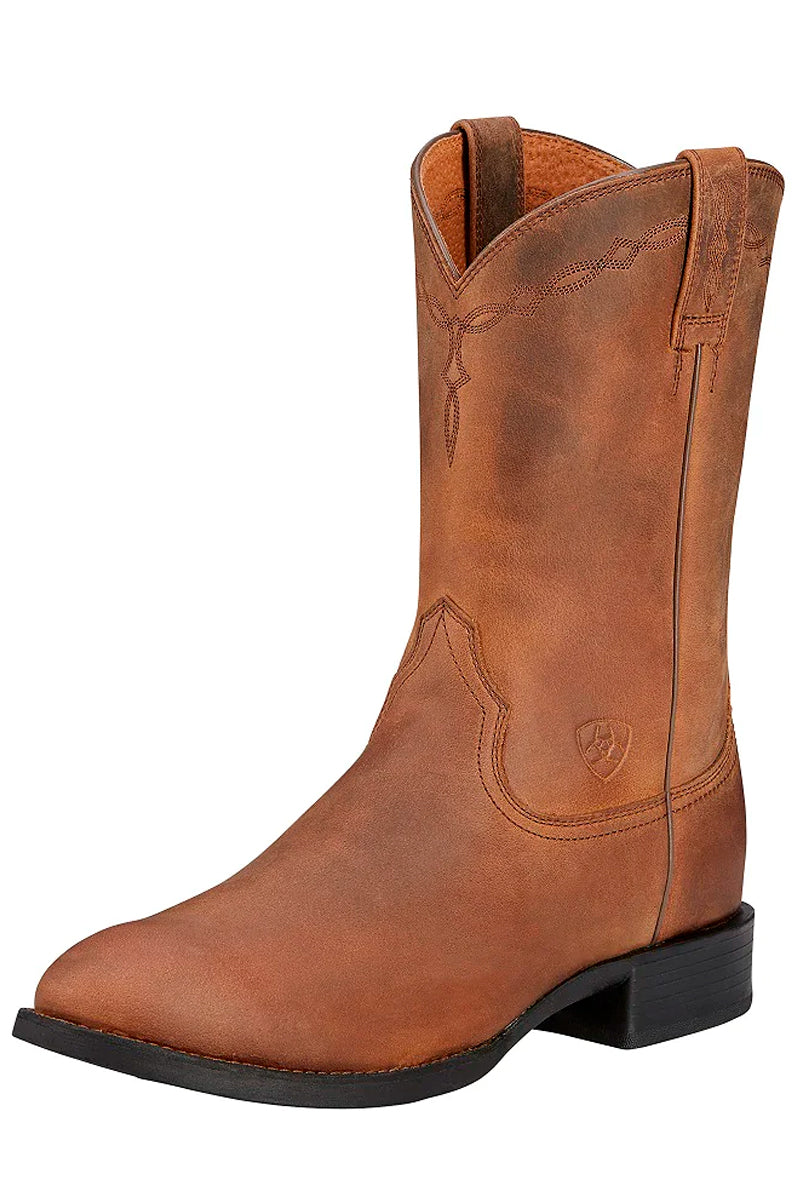 Ariat (Mens) Heritage Roper (Distressed Brown) - 5% Off - Chainsaw Mates Rates