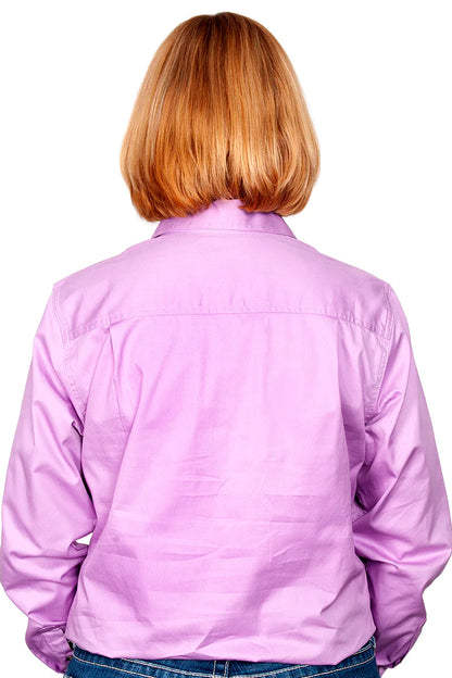 Just Country (Womens) 50505 - Closed Front Long Sleeve Shirt (Orchid)
