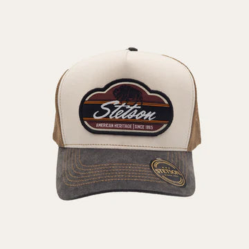Stetson Bison Trucker Cap - Tan