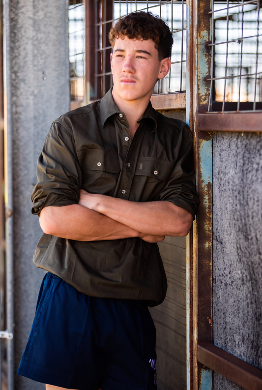 Crowbar Andy "Murray Cod" Shorts - French Navy