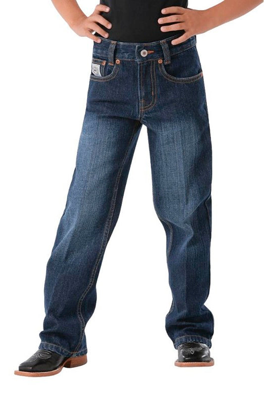 Cinch White Label (Boys) MB12882002 - Relaxed Fit Jeans (Indigo Dark Stonewash)