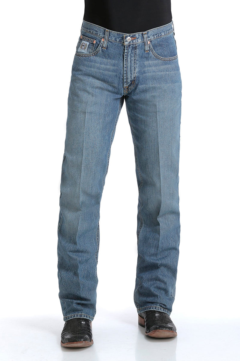 Cinch White Label (Mens) MB92834003 - Relaxed Fit Jeans (Medium Stonewash) - 5% Off - Chainsaw Mates Rates