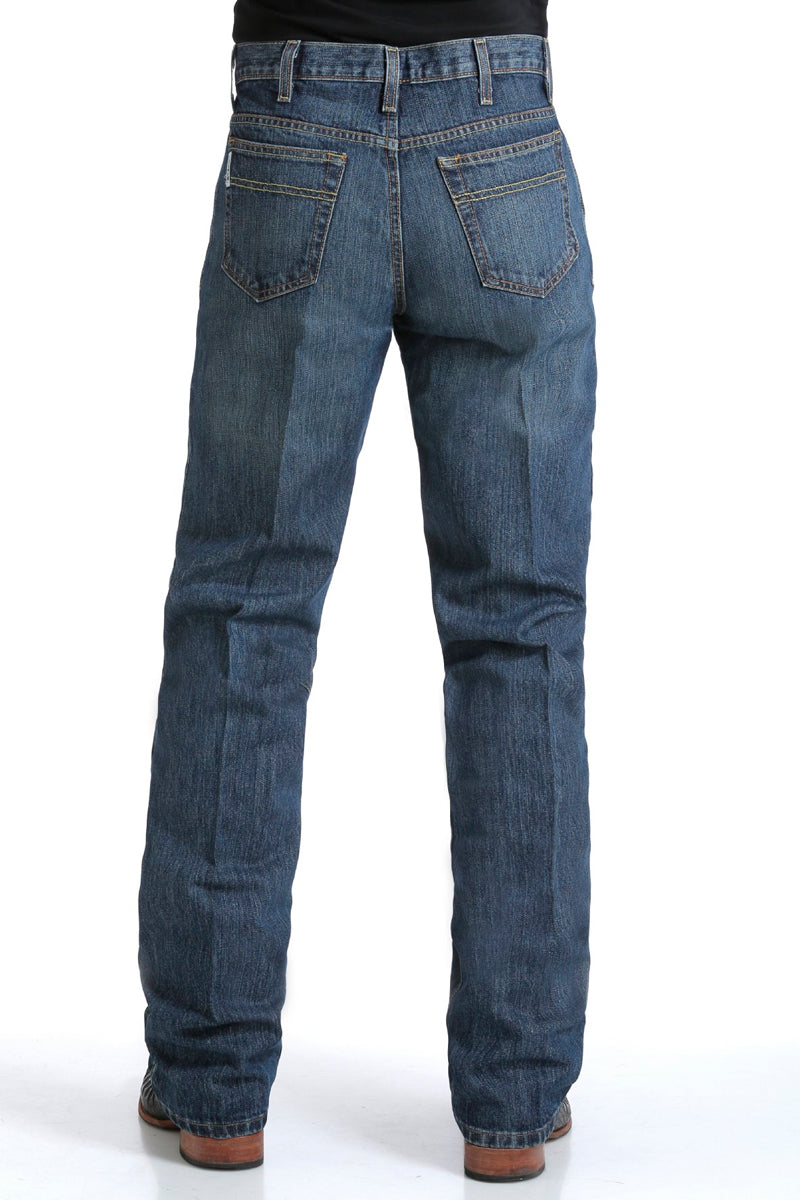 Cinch White Label (Mens) MB92834013 - Relaxed Fit Jeans (Dark Stonewash)