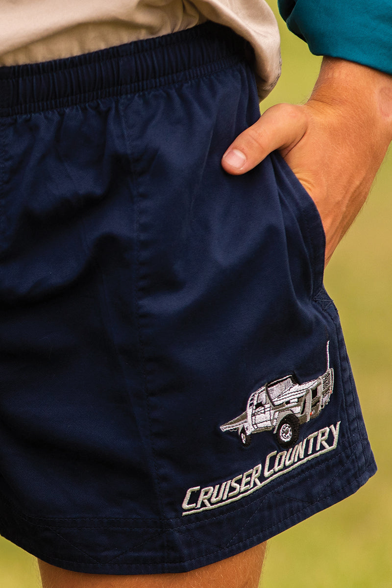 Andy Shorts (Youth) Drill Short (French-Navy | Cruiser Country)