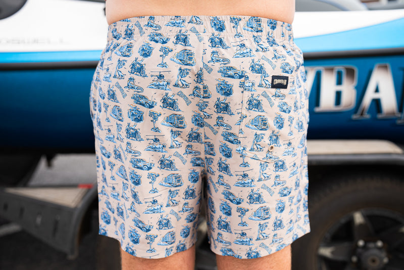 Crowbar - Happy Days Board Short (True Blue)