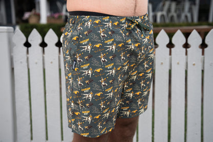 Crowbar - Iconic Chainsaw Board Short - Heritage Green