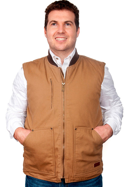 Just Country (Mens) Diamantina Vest (Khaki)
