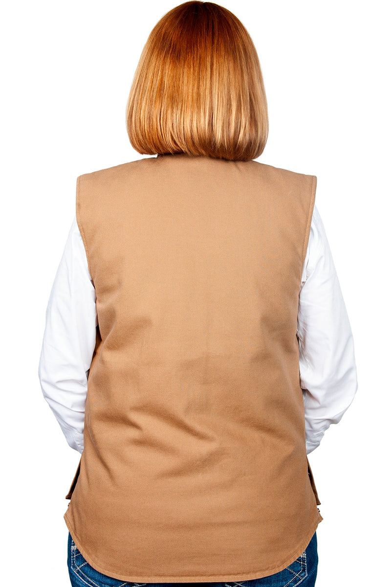 Just Country (Mens) Diamantina Vest (Khaki)