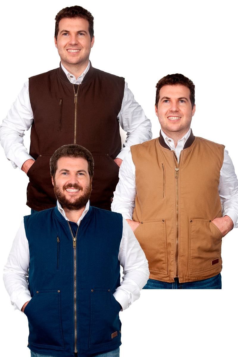 Just Country (Mens) Diamantina Vest (Khaki)