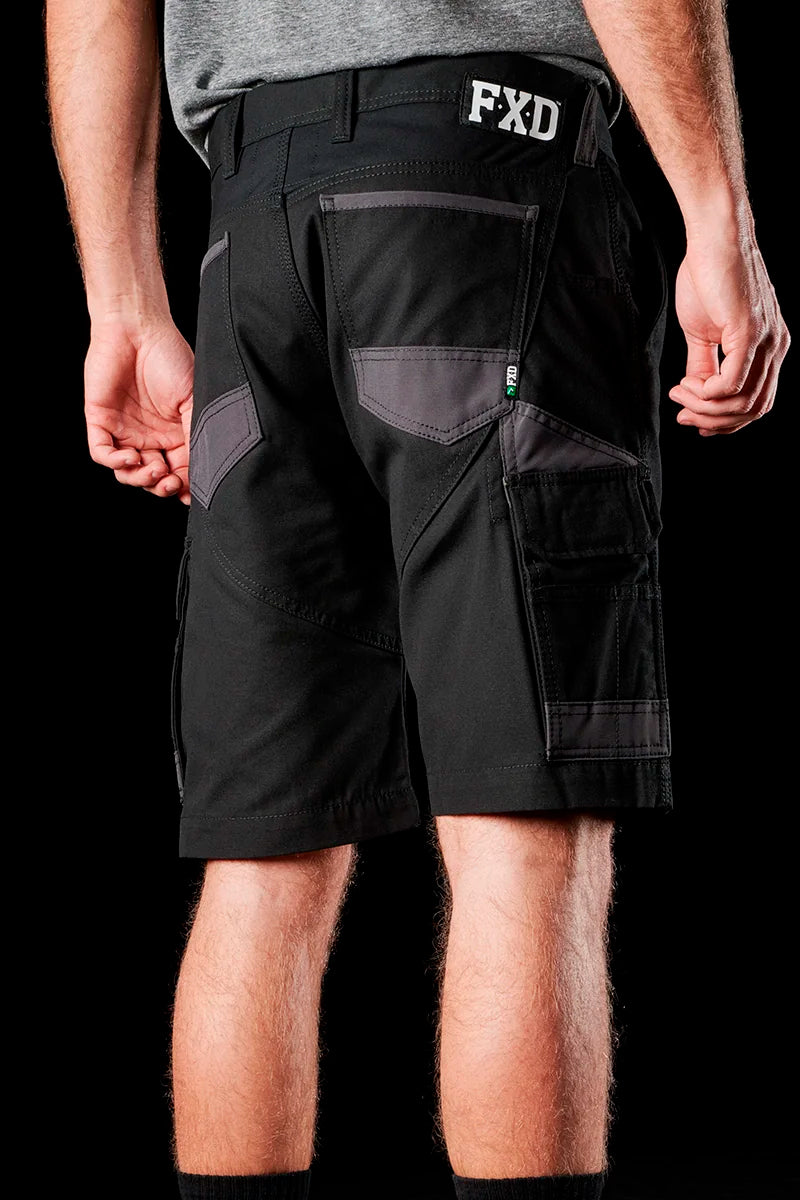 FXD WS1 (Mens) FX01136003 - Cotton Drill Cargo Shorts (Black)