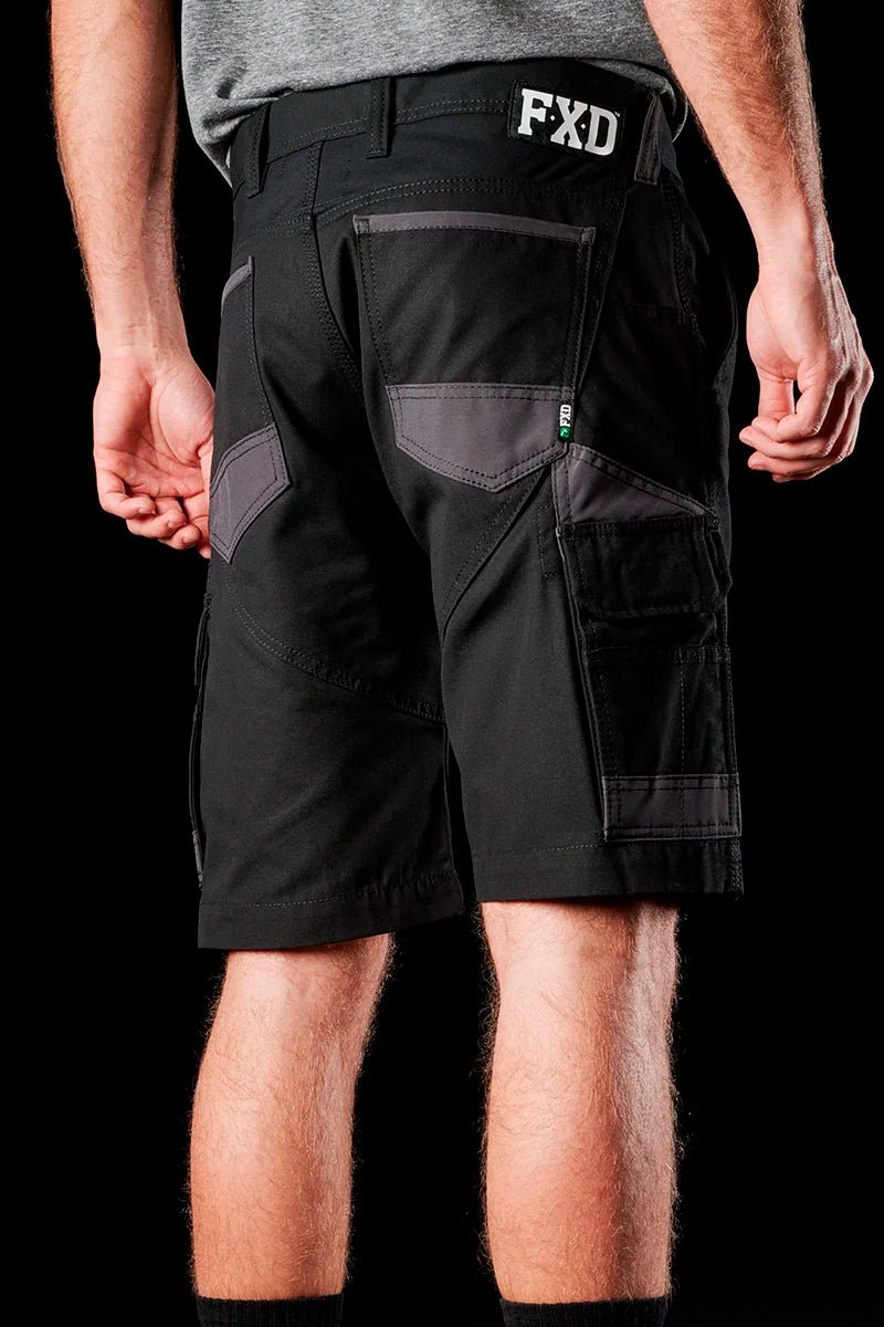 FXD WS1 (Mens) FX01136003 - Cotton Drill Cargo Shorts (Black) - 5% Off - Chainsaw Mates Rates