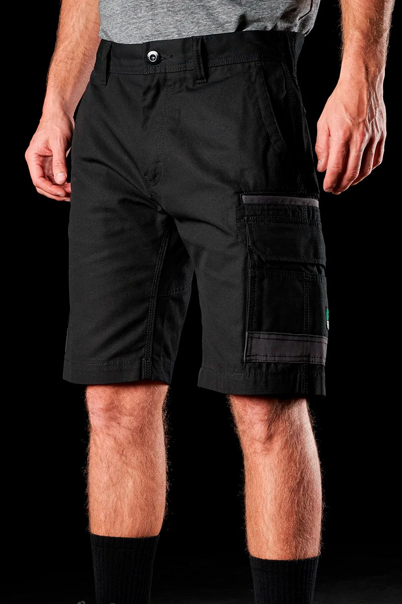FXD WS1 (Mens) FX01136003 - Cotton Drill Cargo Shorts (Black)