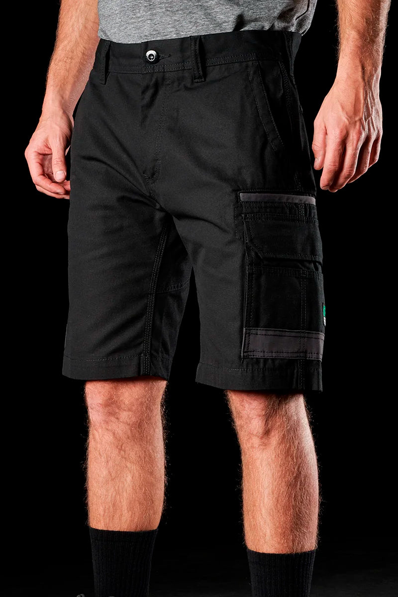 FXD WS1 (Mens) FX01136003 - Cotton Drill Cargo Shorts (Black) - 5% Off - Chainsaw Mates Rates