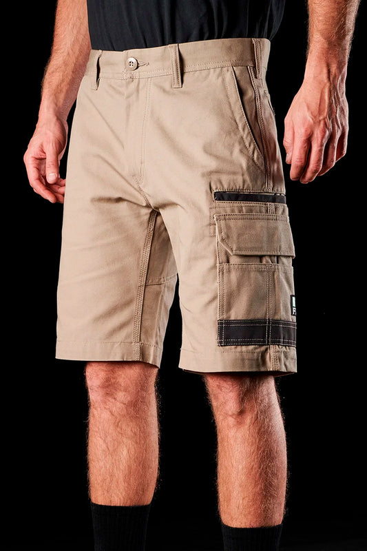 FXD WS1 (Mens) FX01136003 - Cotton Drill Cargo Shorts (Khaki)