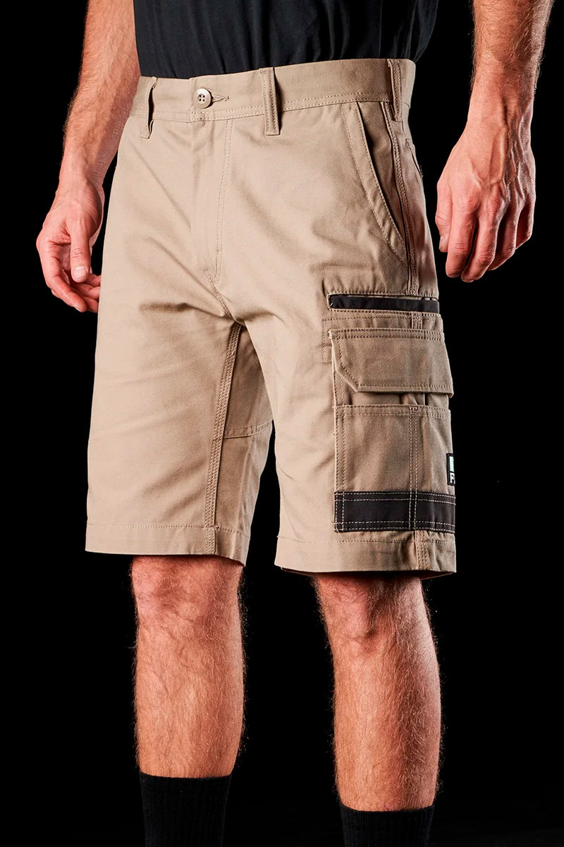 FXD WS1 (Mens) FX01136003 - Cotton Drill Cargo Shorts (Khaki) - 5% Off - Chainsaw Mates Rates