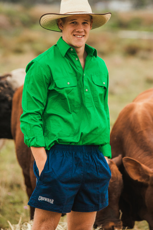 Harmsy (Mens) Drill Short (Navy)