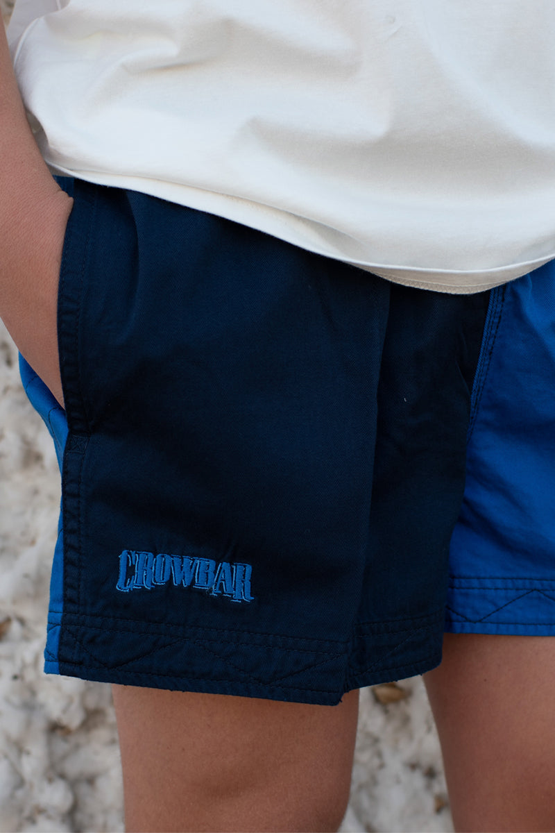Andy (Mens) Harlequin Drill Short (Navy | Cobalt-Blue) - 5% Off - Chainsaw Mates Rates