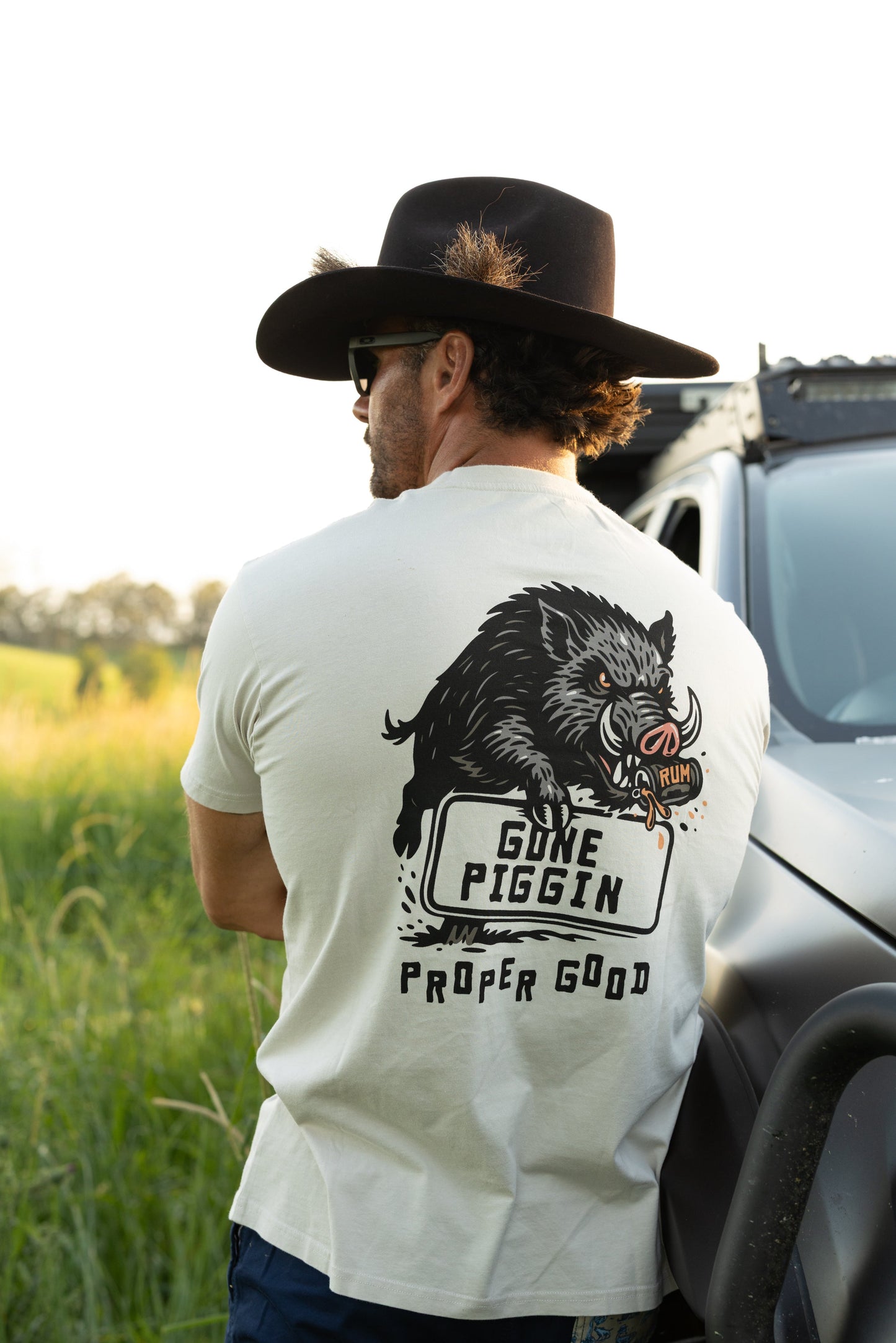 Crowbar Gone Piggin Tee