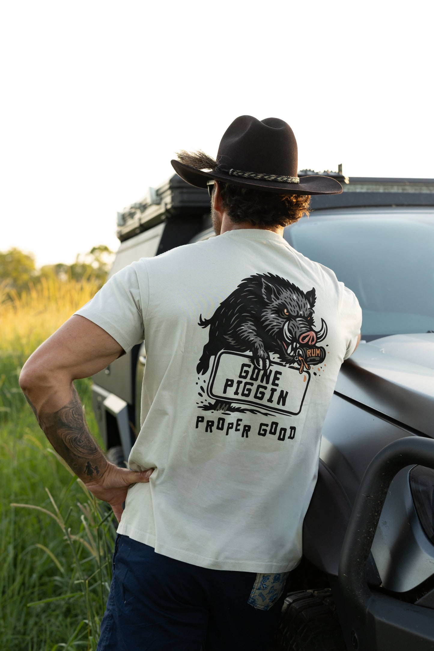 Crowbar Gone Piggin Tee