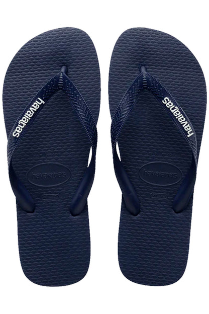 Havaianas (Mens) Rubber Logo Thongs (Navy/Blue | Blue/White)