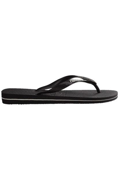 Havaianas (Mens) Rubber Logo Thongs (Black | Glacial White)