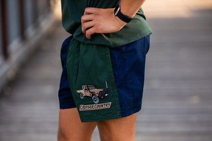 Pauly Cruiser Short (Youth) - French Navy-Heritage Green