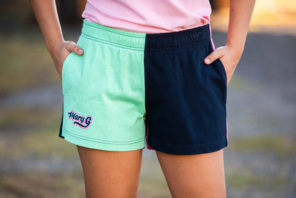 MGs You Do You 2.0 Harlequin - Navy-Spearmint-Navy-Pink Jersey Short