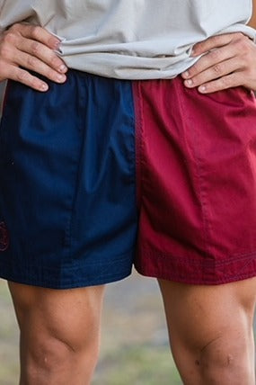 Pauly - Youth - Harlequin Drill Short French Navy | Ochre Short - 5% Off - Chainsaw Mates Rates