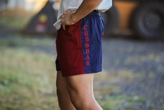 Pauly - Youth - Harlequin Drill Short French Navy | Ochre Short - 5% Off - Chainsaw Mates Rates