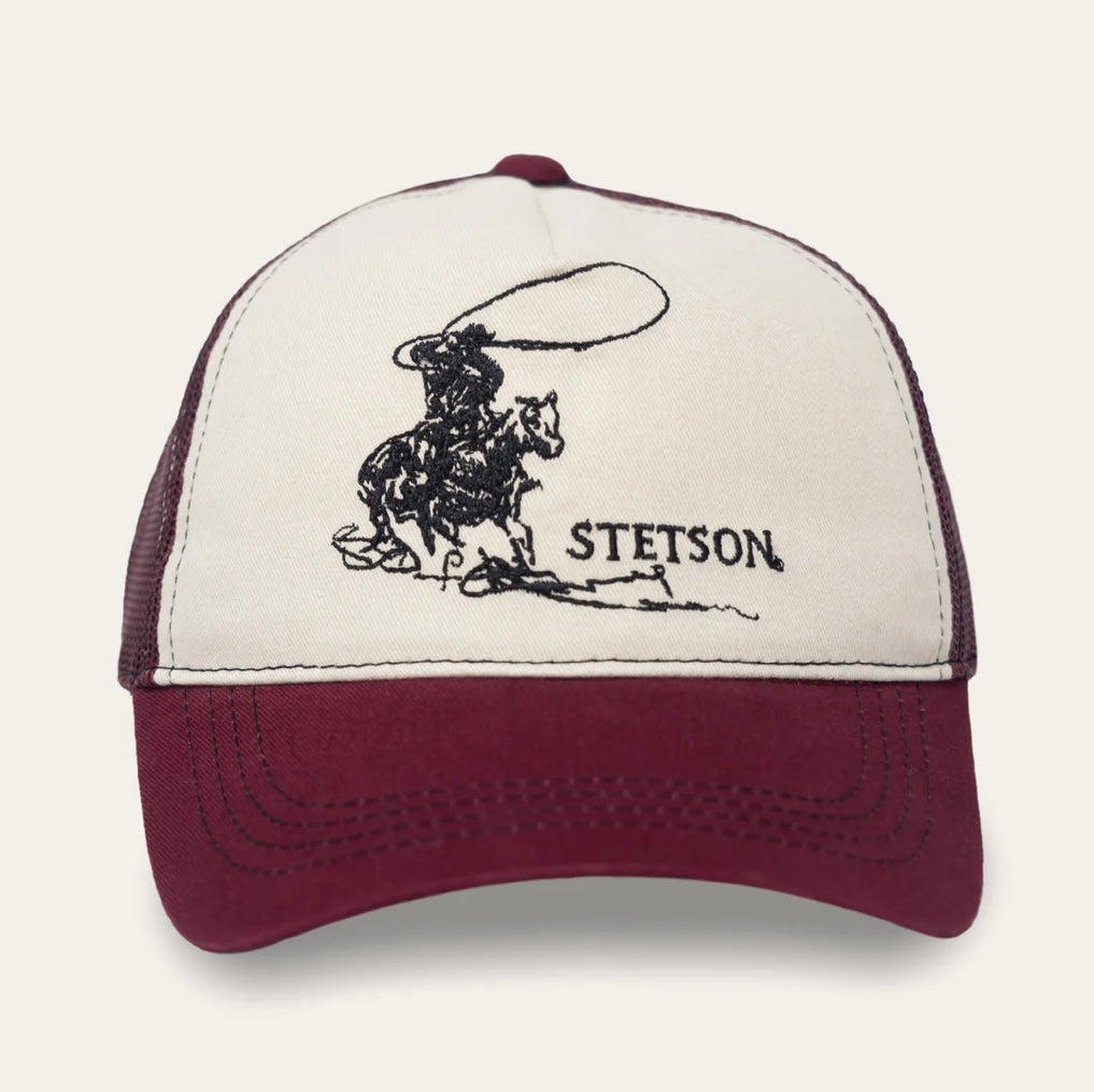 Stetson Lasso Trucker Cap - Red