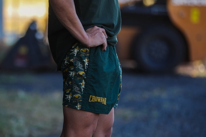 Pauly - Youth Harlequin -Australian Cotton - Heritage Green | Chainsaw Short