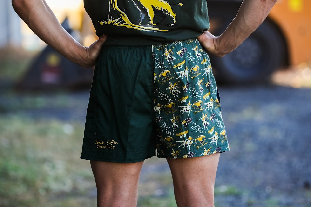 Pauly - Mens Australian Cotton - Harlequin Drill Short Heritage Green | Chainsaw