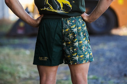 Pauly - Youth Harlequin -Australian Cotton - Heritage Green | Chainsaw Short