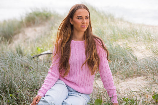 Mary G Cable Knit Sweater
