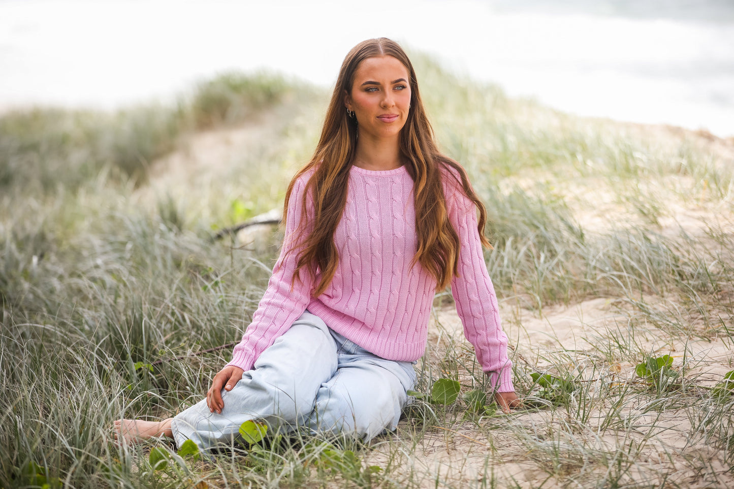 Mary G Cable Knit Sweater