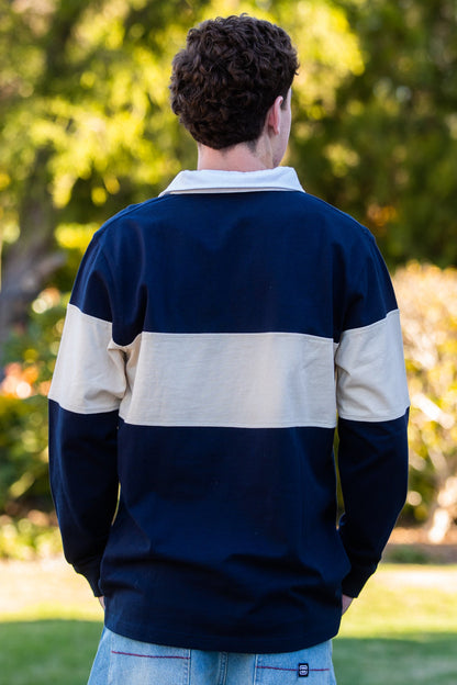 Crowbar Heritage Jersey Navy | Beige