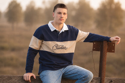 Crowbar Heritage Jersey Navy | Beige