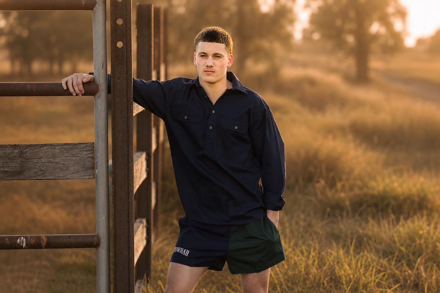 Pauly Short  French Navy| Heritage Green CBPHFNHG