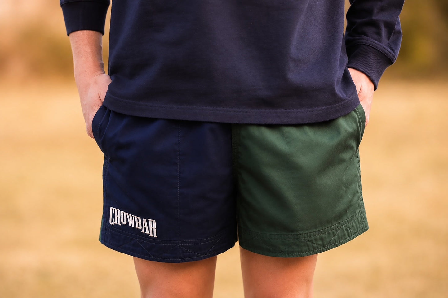 Pauly Short  French Navy| Heritage Green CBPHFNHG
