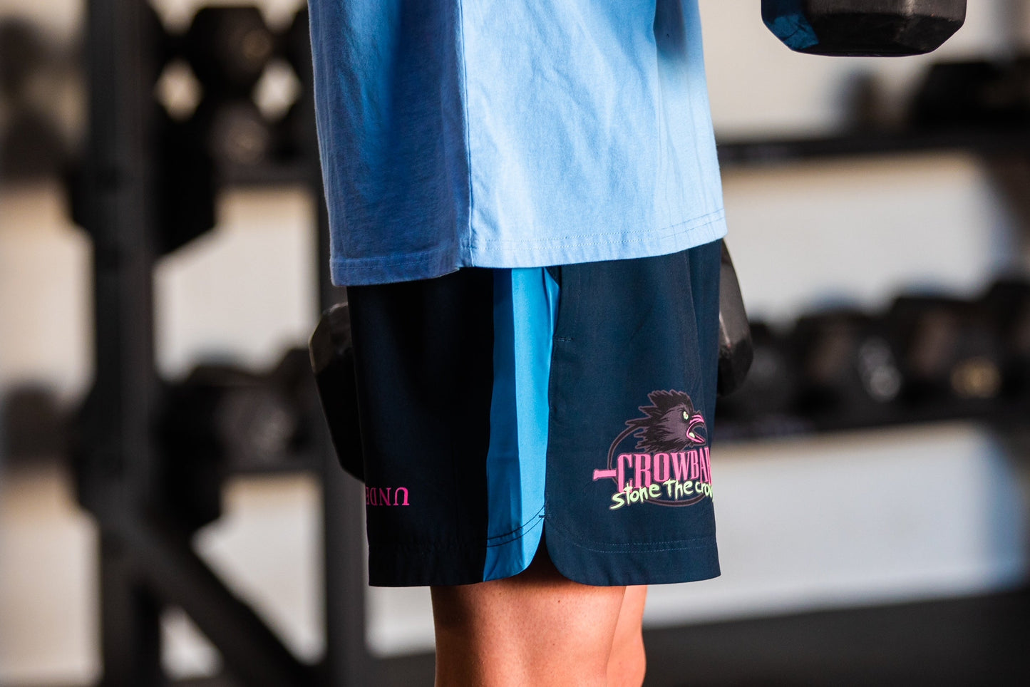 Crow Trainer Short  Navy| Heritage Blue| Pink